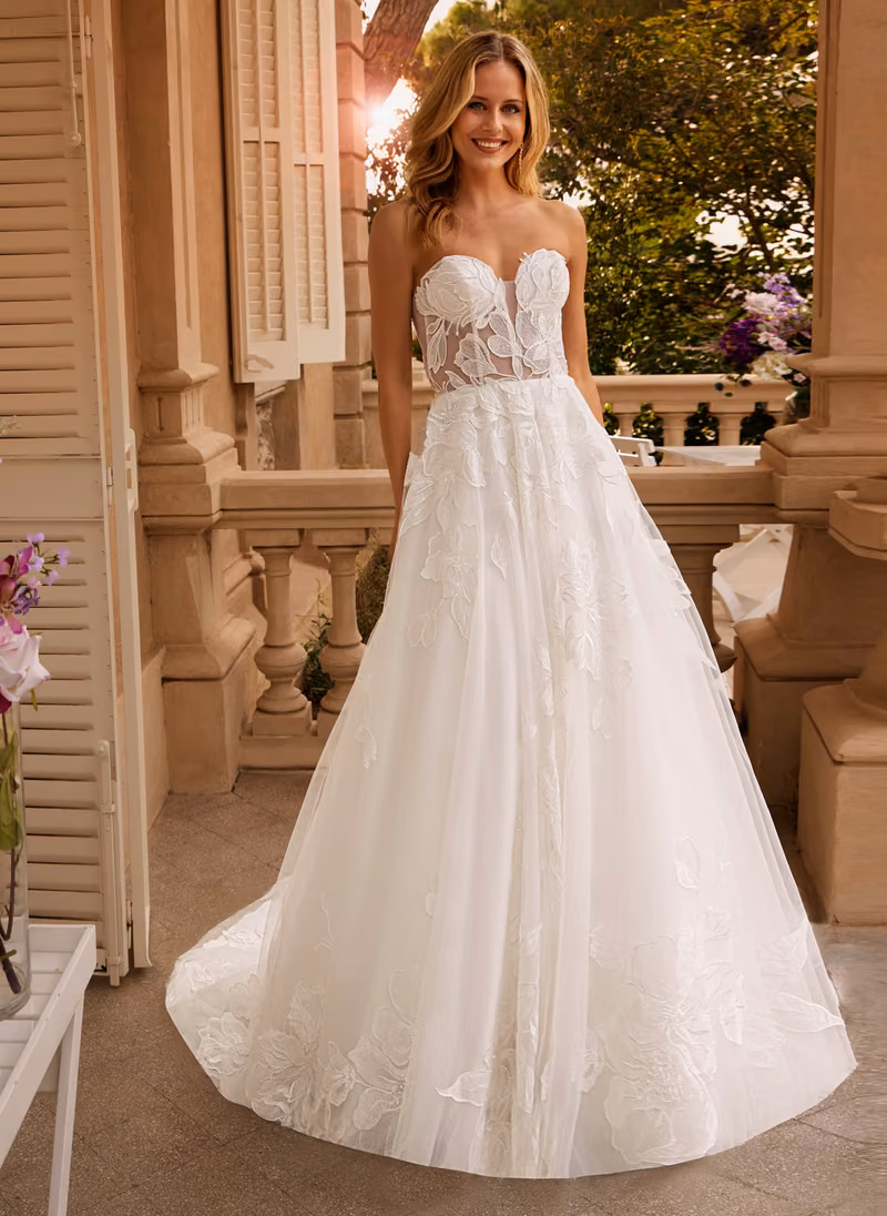 Abito da sposa 316613 di Celli Spose, collezione 2027, vista frontale