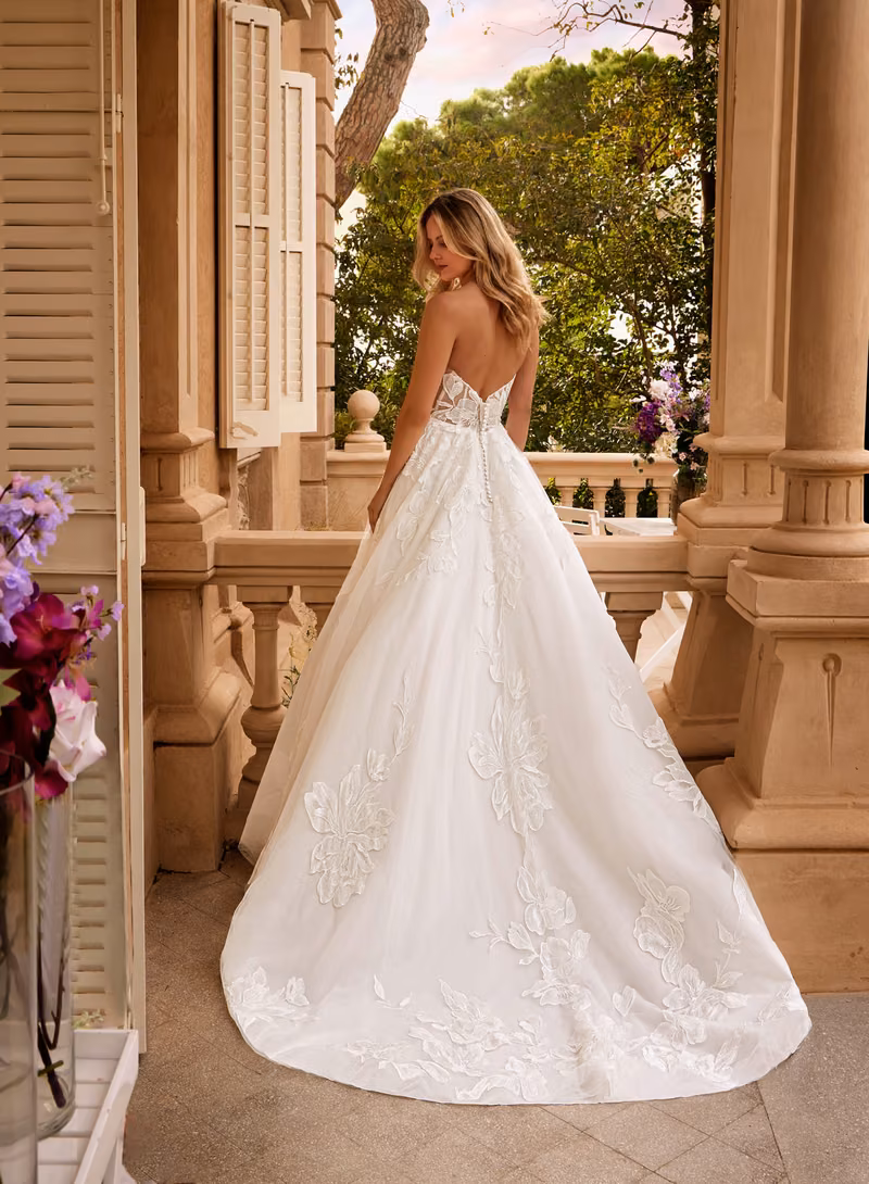 Abito da sposa 316613 di Celli Spose, collezione 2027, vista posteriore