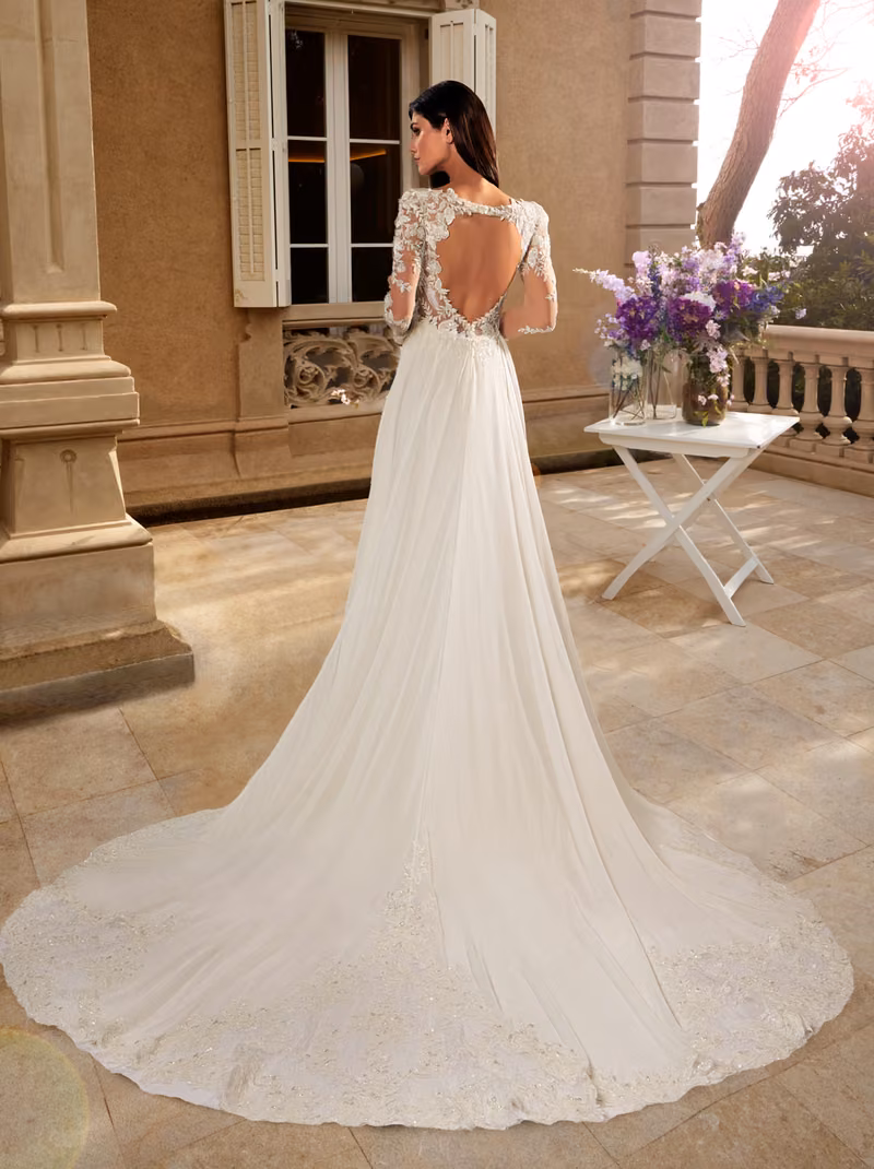 Abito da sposa 316642 di Celli Spose, collezione 2027, vista posteriore