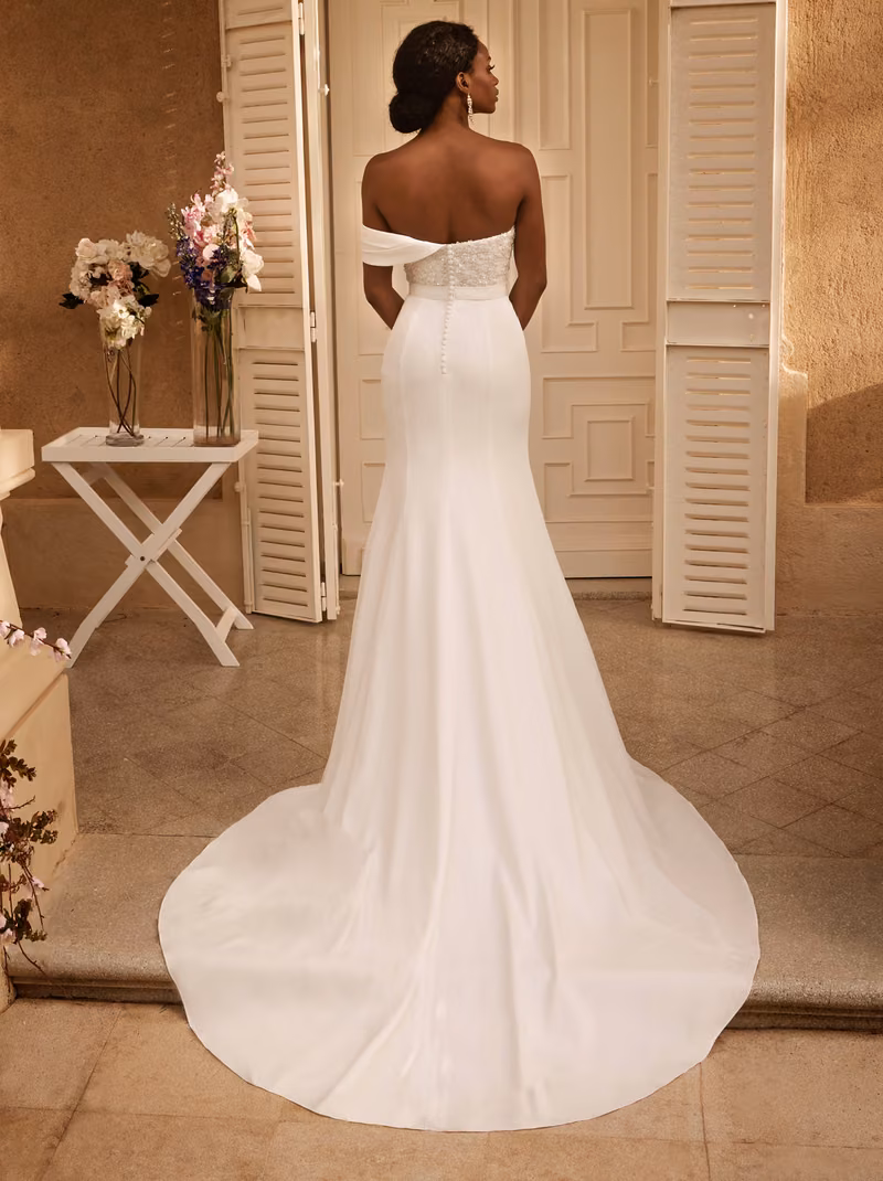 Abito da sposa 316676 di Celli Spose, collezione 2027, vista posteriore