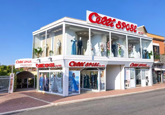 La facciata dell’atelier Celli Spose a Marino