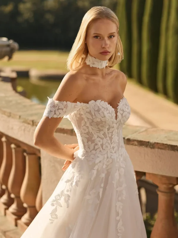 Abito da sposa FRESA di Luna Novias by Rosa Clarà, collezione 2027